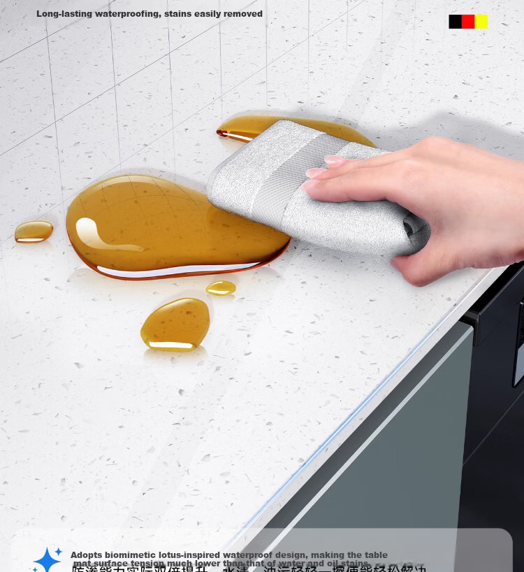 Zichen Kitchen Countertop Protective Film Mat Oil-Proof Sticker Stove Film Marble Quartz Special High-Temperature Resistant Oil-Proof Sticker 17