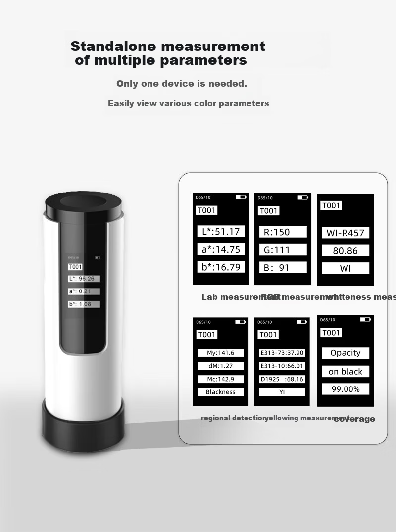 Caipu Colorimeter High-Precision Plastic Paint Powder Color Tester Portable Handheld Colorimeter DS01 4