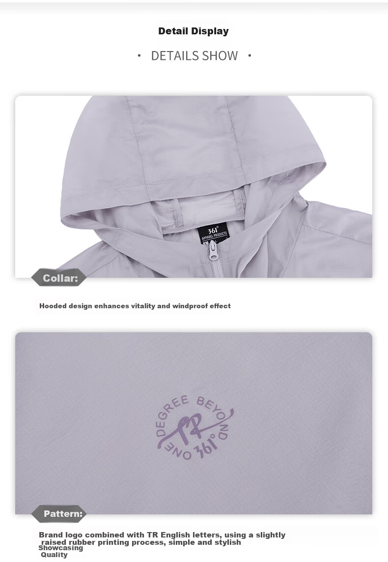 361° Women's Summer Sunscreen Jacket UPF50+ Sports Outdoor Cycling Ice Silk Casual Coat 662624605H-7 43