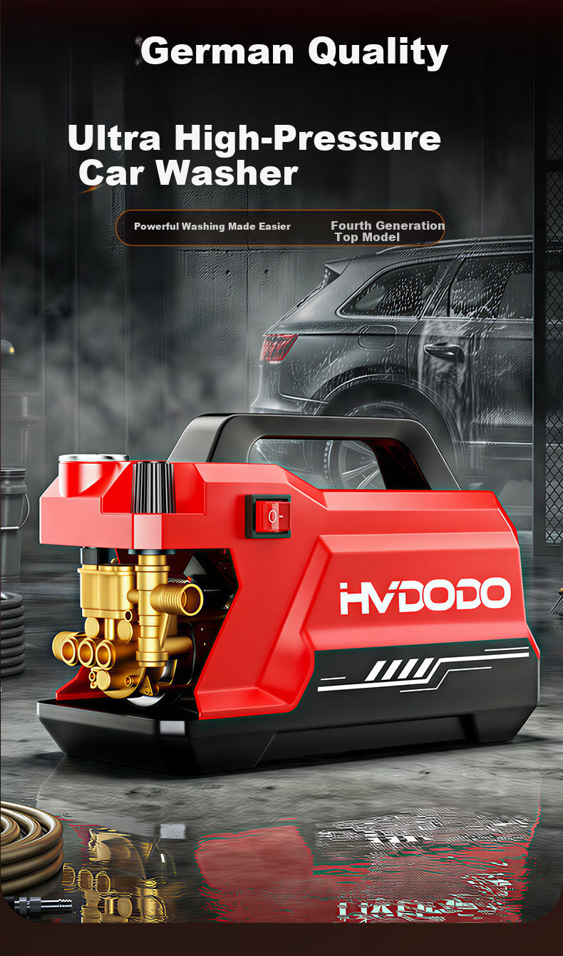 Huiduoduo High-Pressure Car Wash Gun Industrial Commercial Pure Copper Powerful Floor Cleaning Water Pressure 800 Bar 3