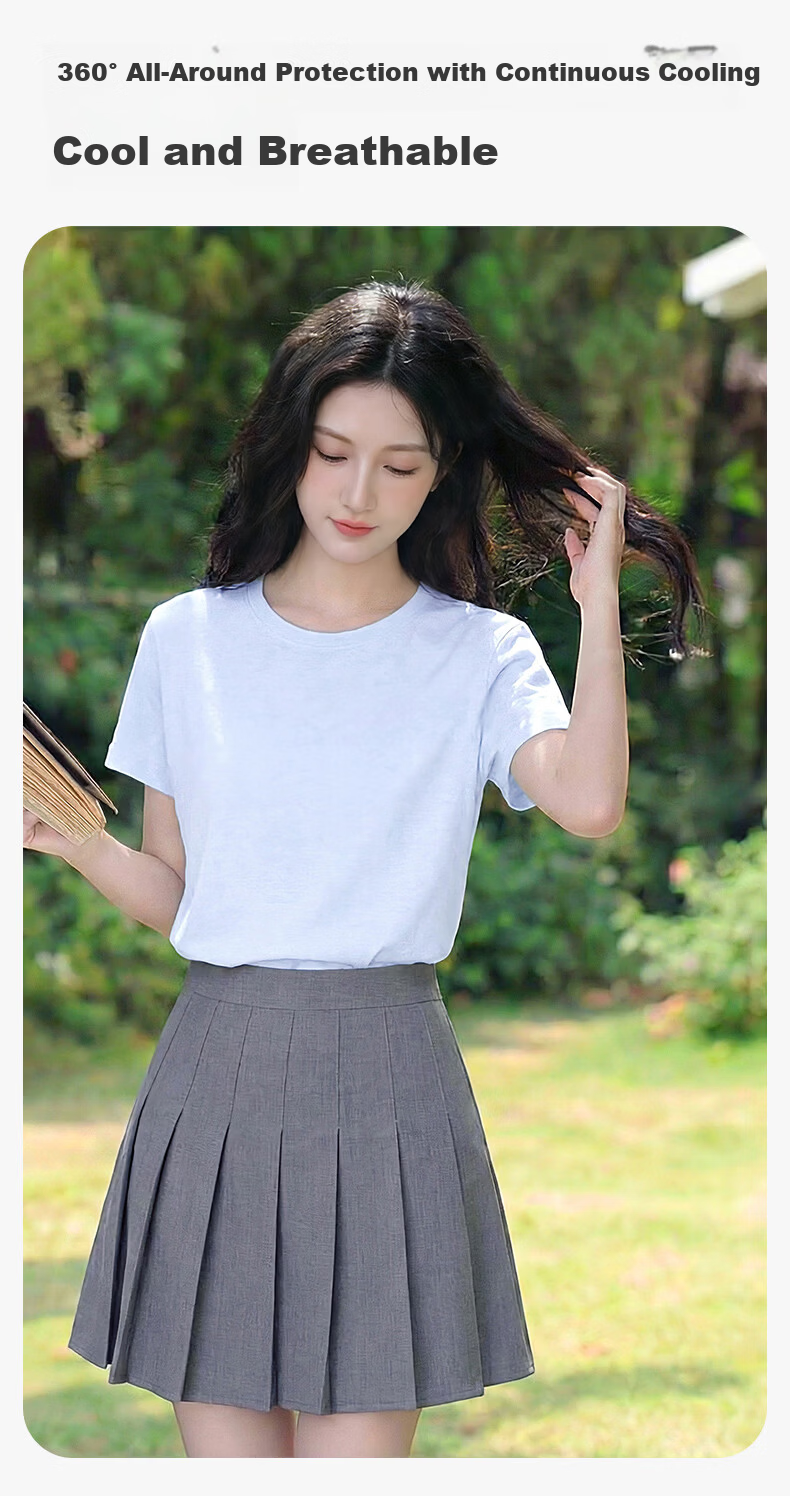 Baleno White Solid Snowflake Cotton Short Sleeve T-Shirt Women Summer Thin Slightly Sheer Loose Fit Half Sleeve Top 3