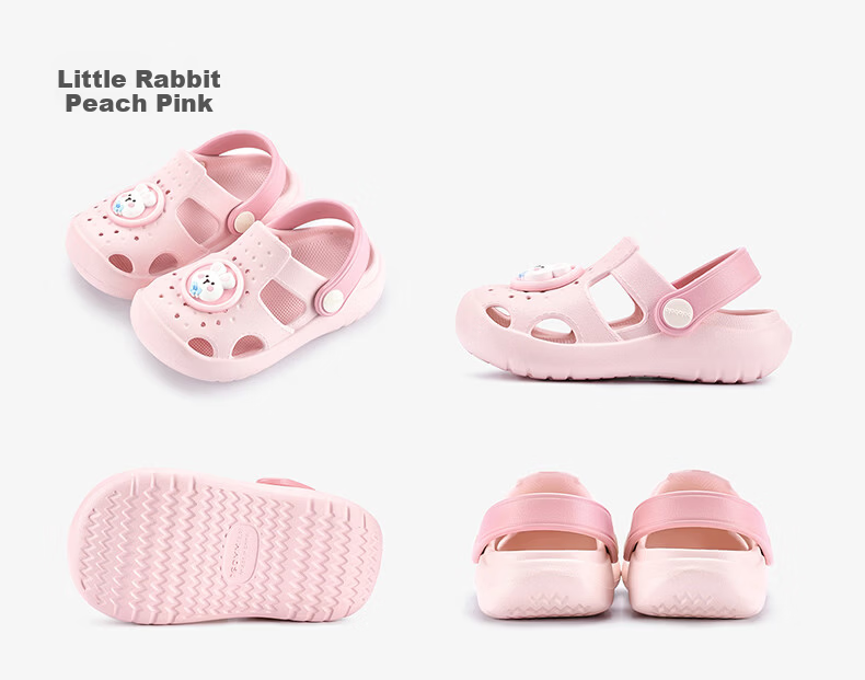 Balabala Kids Slippers Baby Outdoor Beach Shoes Cartoon Girls Soft Sole Hole Shoes Boys Girls Summer Toddler Sandals 8