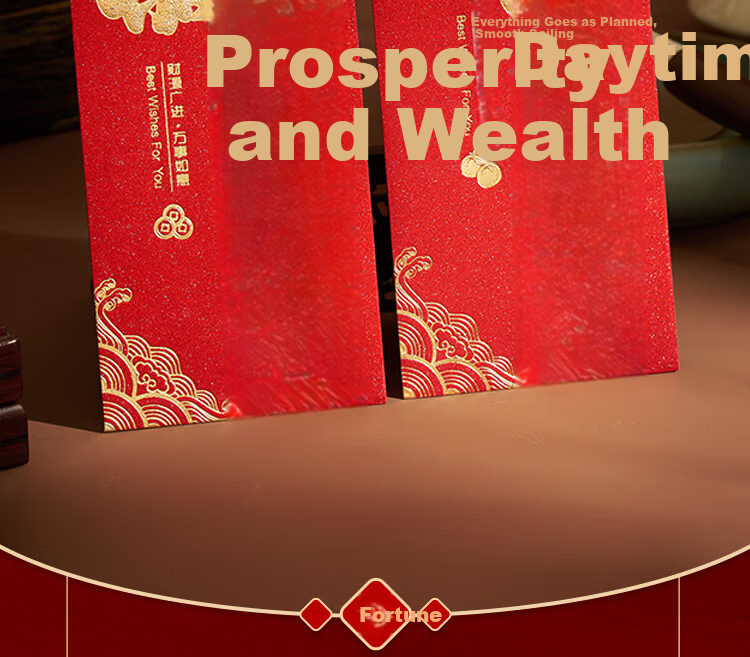 Oliwen Red Envelopes Wedding Year of the Horse Spring Festival New Year Creative Red Packets Lucky Money Birthday Thousand Yuan High-End Matte Red Envelope Bags Chinese Style Forbidden City Bamboo Red 2