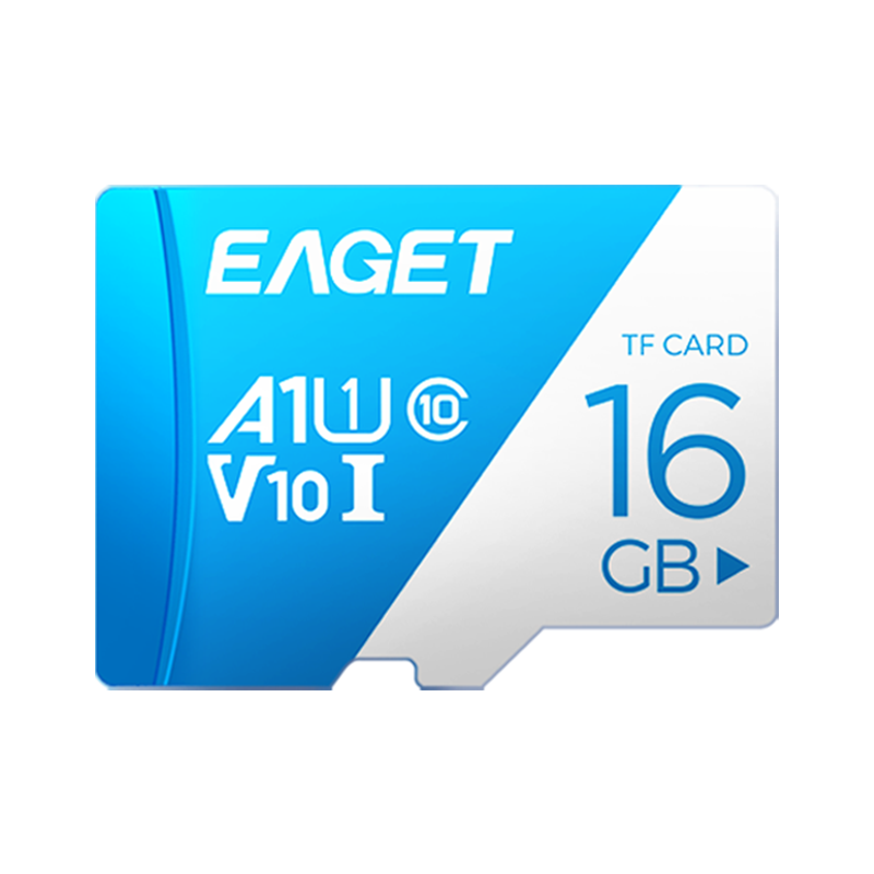 EAGET 16GB TF (MicroSD) Memory Card U1 V10 for Dash Cam & Security Surveillance Stable and Durable