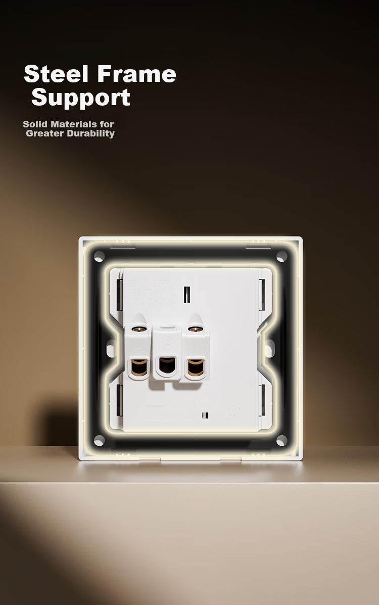 JD Jingzao 10A Five-Hole Socket with Single Control Switch 86 Type Two-Three Pin Power Wall Mounted White N1 Matching Socket 2