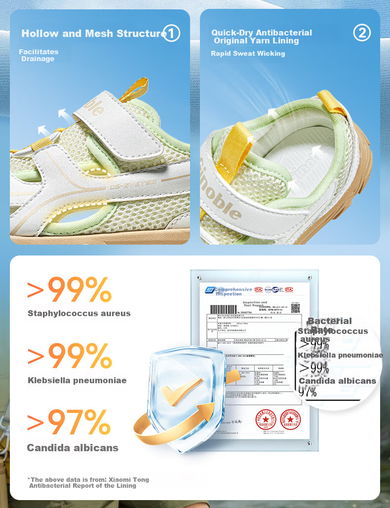 Ginoble Baby Toddler Walking Shoes 2026 Summer Breathable Sandals for Boys and Girls Ages 1-5 GW1872 Ice Green 11
