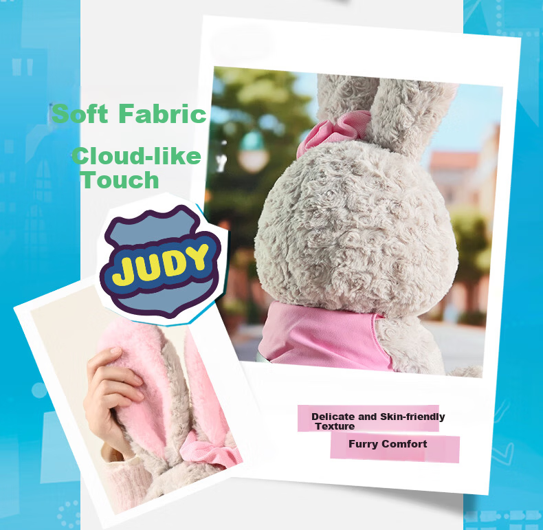 Disney Zootopia Judy Plush Toy Best Cute Gift Box Cuddle Doll for Girls Birthday Present 4