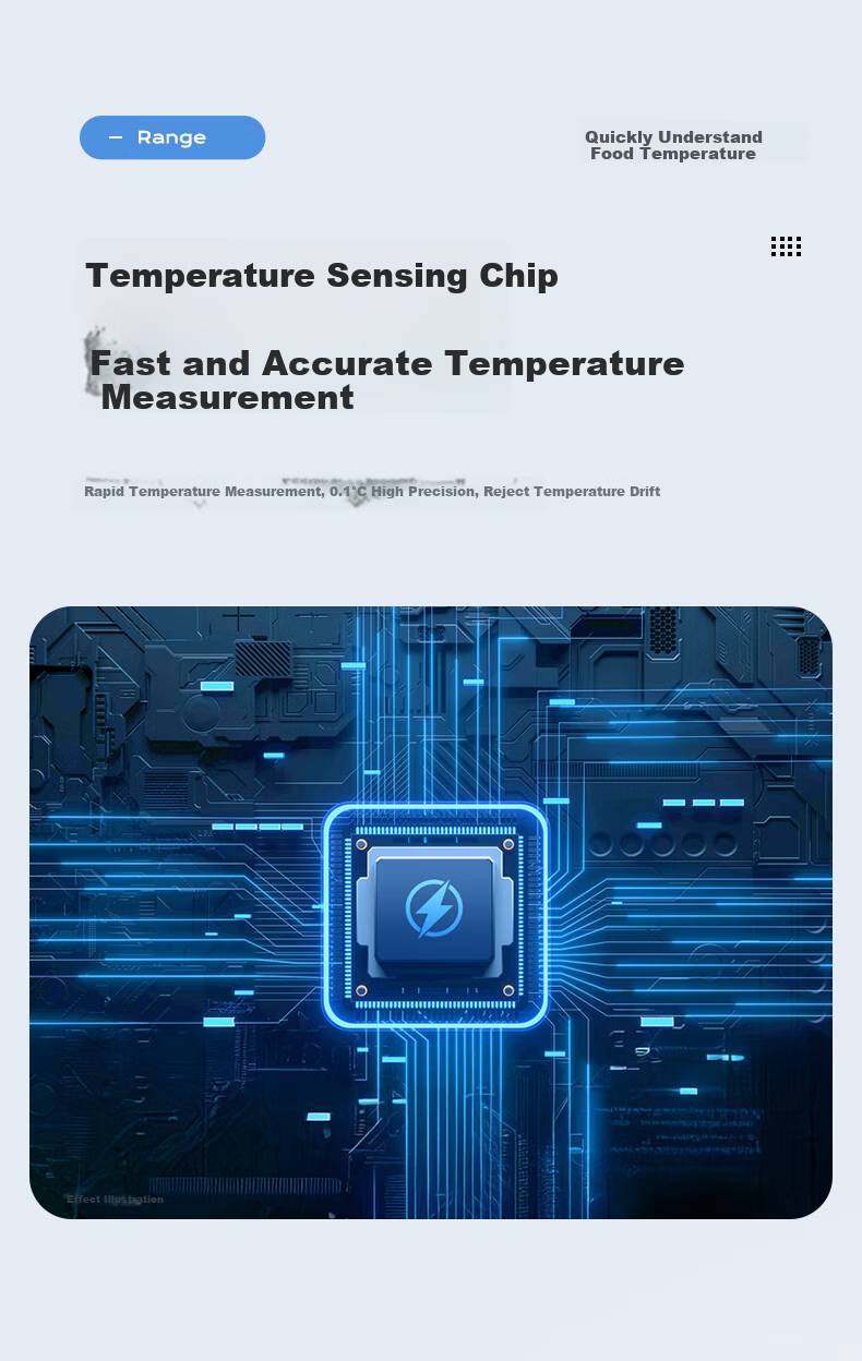 Tinghui Rapid Food Thermometer Probe Indoor Temperature Gauge Foldable Water Thermometer Milk Thermometer YZ6021 8
