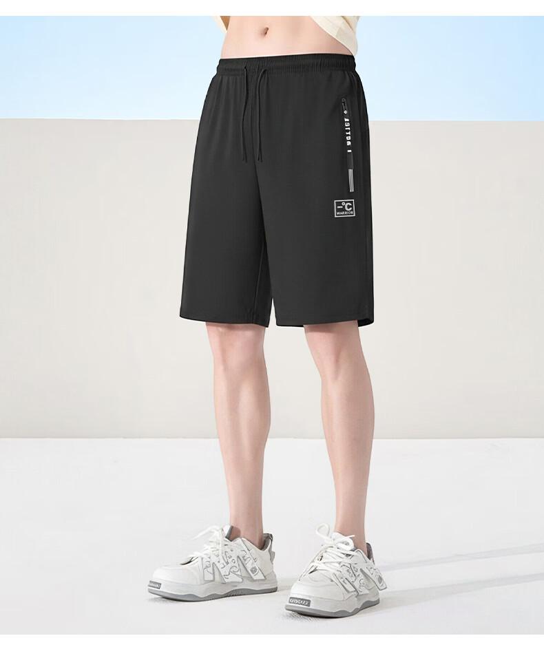 Warrior Men's Summer Sports Shorts Ice Silk Quick-Dry Five-Point Outdoor Fitness Training Running Breathable Casual Pants 2