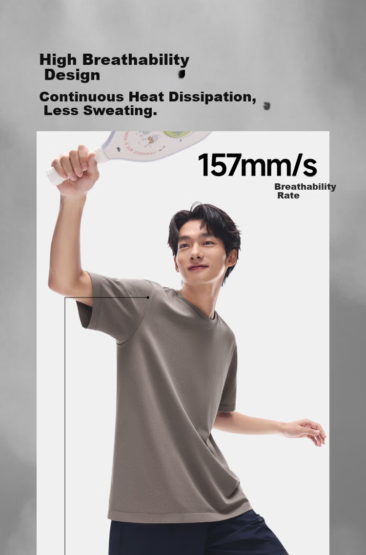 Beneunder Men's Outdoor Sports Quick-Dry Breathable Bare-Feel Base Layer Short Sleeve T-Shirt DR023 Coconut White XL 4