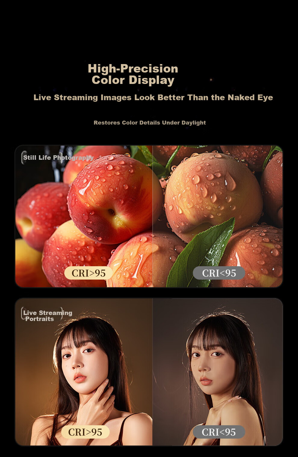 Meiyibo Live Streaming Fill Light Desktop Beauty Soft Light Full Screen Shooting Live Broadcast Mobile Horizontal Rod Skin Smoothing Face Slimming Host Dedicated Studio Indoor Photography Lighting 3
