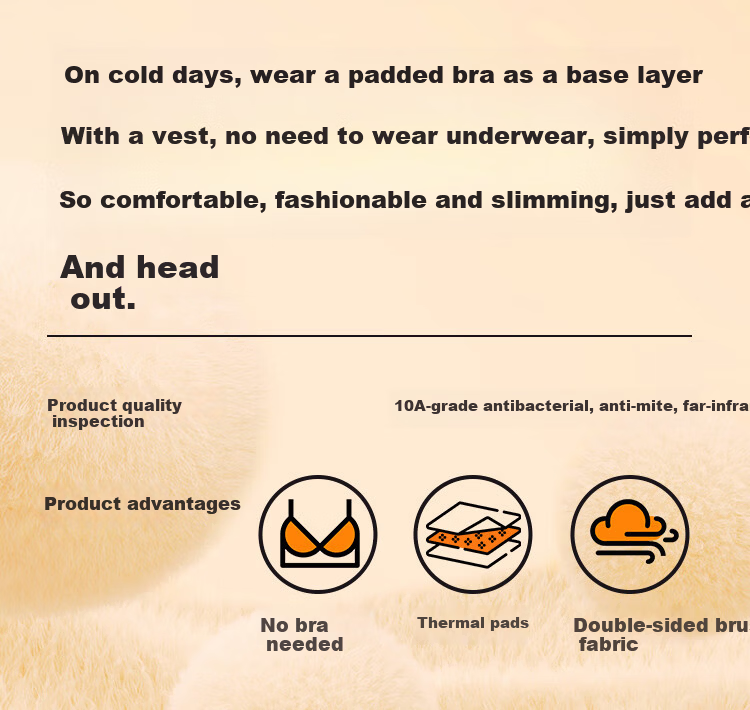 Langsha Women's Thermal Underwear with Chest Pad Autumn Winter Heating Cashmere Silk Seamless 10A Antibacterial Thickened Lace V-Neck Base Shirt 1