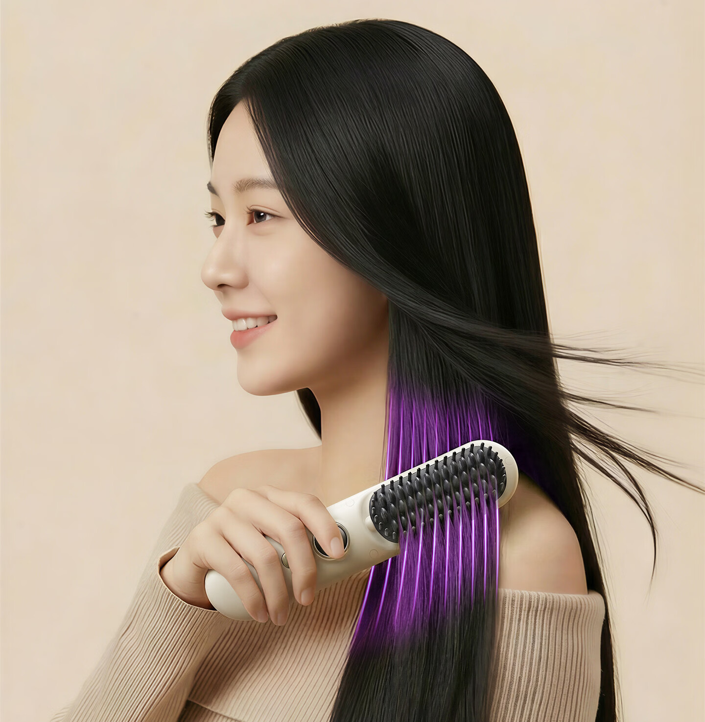 Bear Wireless Ionic Hair Straightening Brush Temperature Control Long Battery Life Smooth Hair High Volume Hair Care Anti-Frizz Portable Straightener Gift for Girlfriend 27