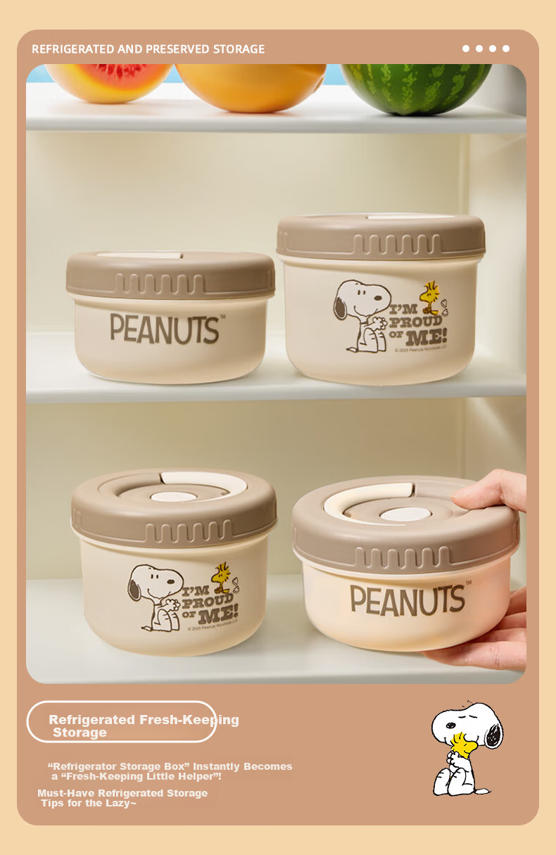 SNOOPY Insulated Lunch Box Bag Portable Thermal Cooler Bento Bag for Students and Office Workers 4-Layer Storage 8