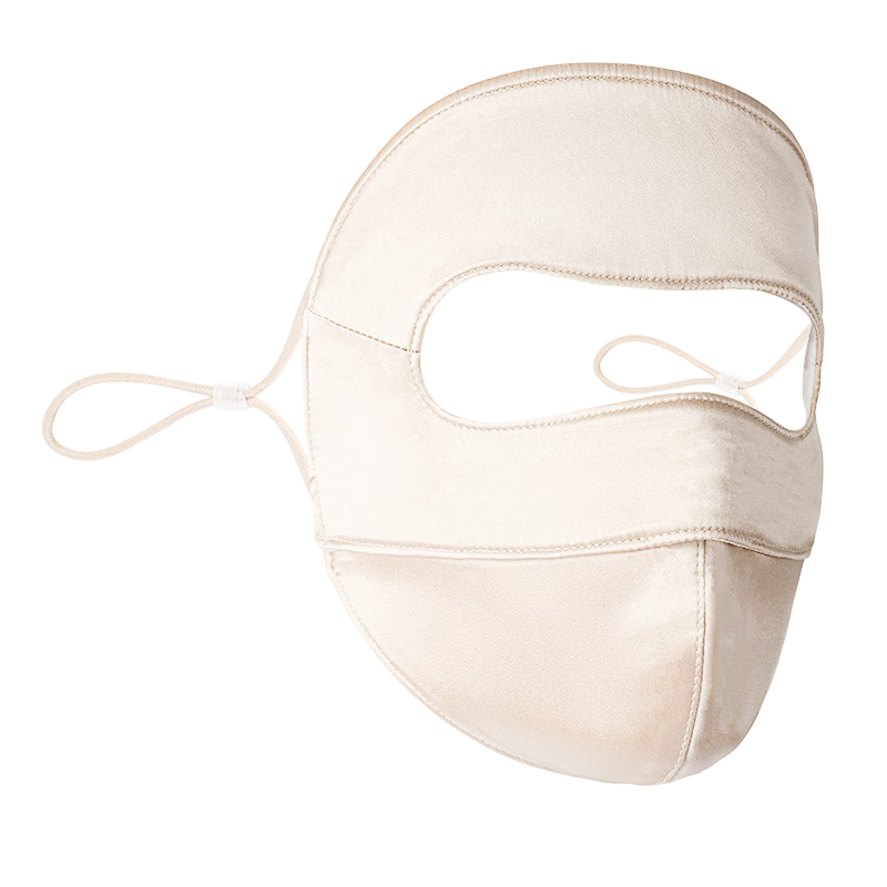 ZIY Sunscreen Face Mask Full Face Coverage Breathable Summer Mulberry Silk UV Protection Face Bikini Mask for Women