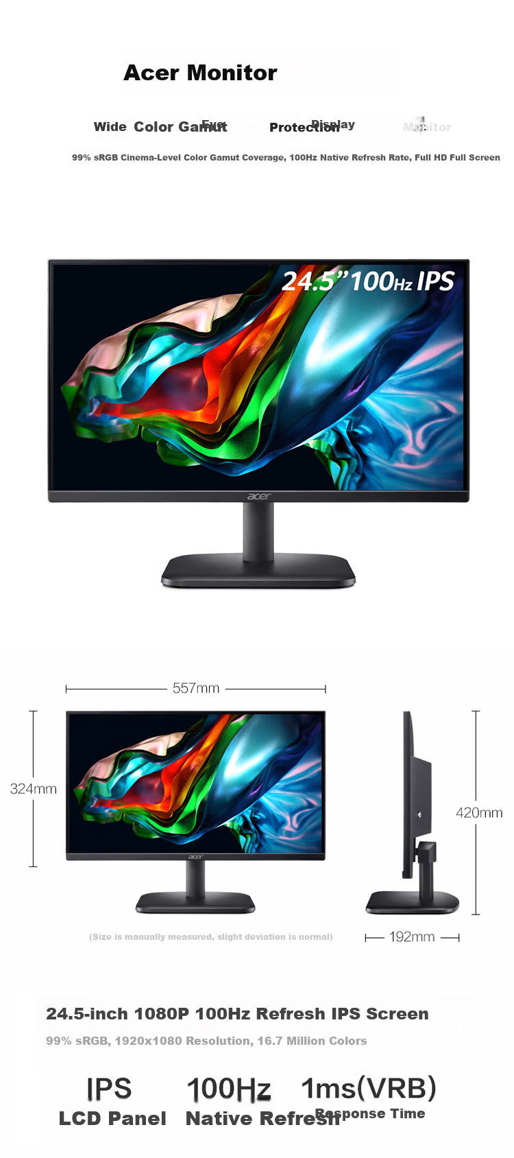 Acer Shadow Knight Desktop PC Office Host (12th Gen Core i5-12400F, 16GB RAM, 512GB SSD + 4TB HDD, 4GB Dedicated Graphics) 24.5-inch 10