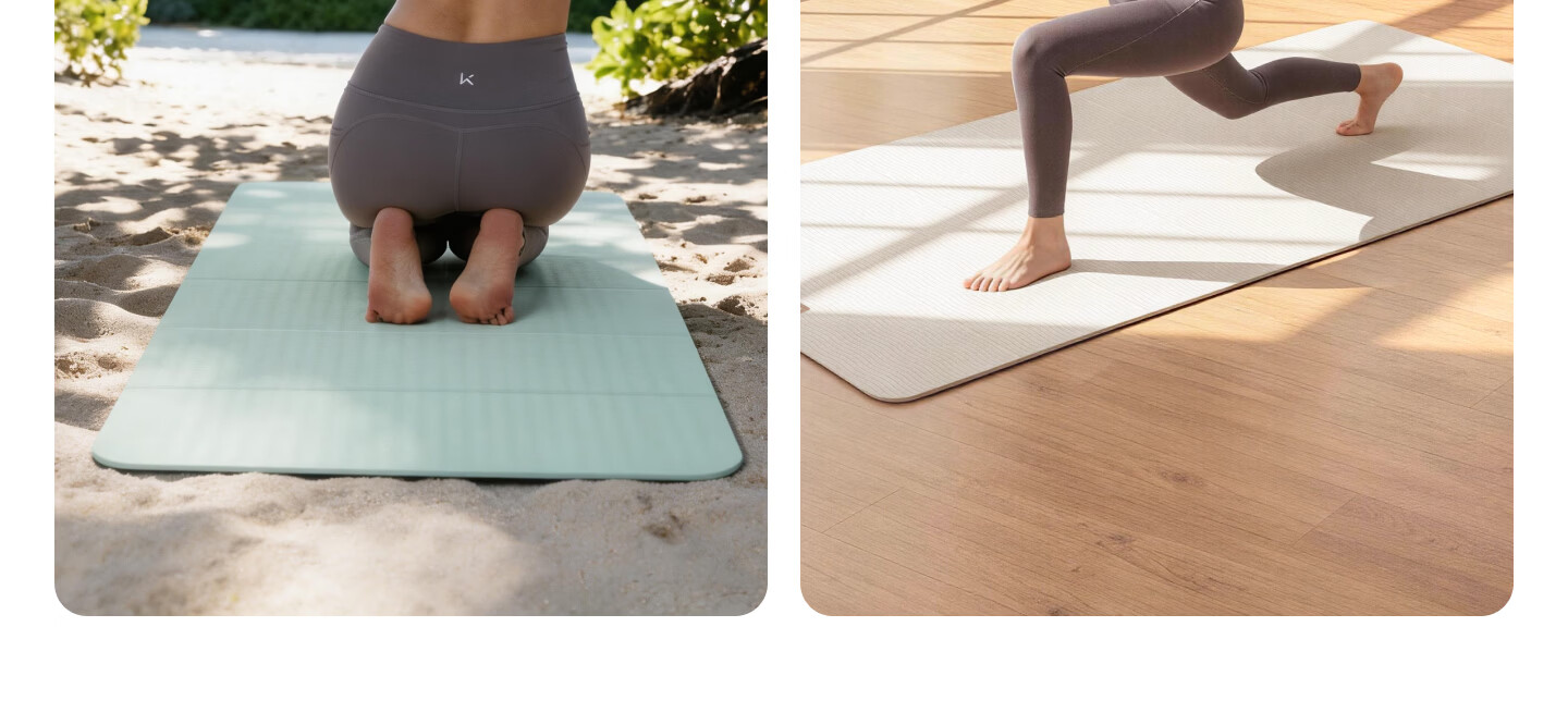 Keep Foldable Yoga Mat Fitness Mat Home New Professional Non-Slip Shockproof Silent Thickened Exercise Mat Ultimate Gray 2