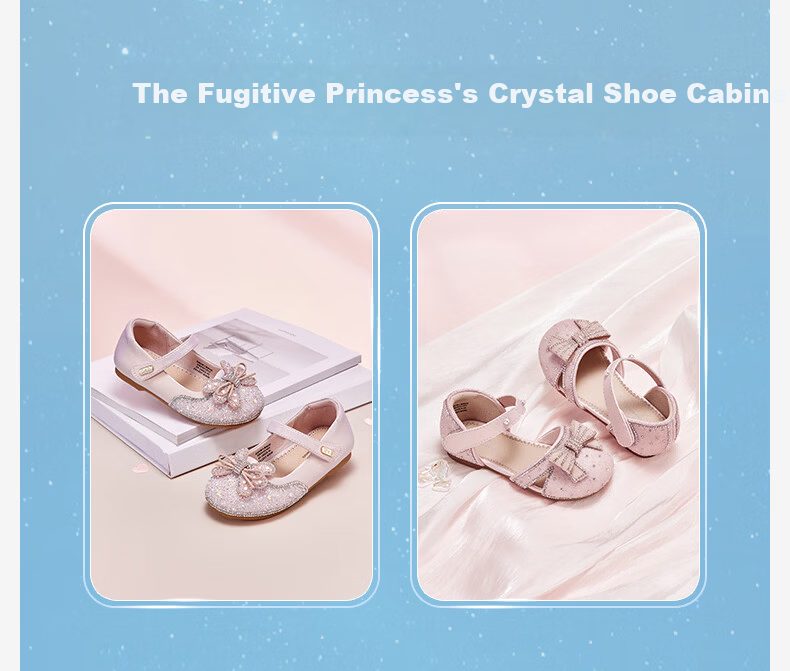 David Bella Kids Crystal Shoes Leather Shoes Sparkling Diamond Autumn Girls Baby Princess Mary Jane Sandals 6