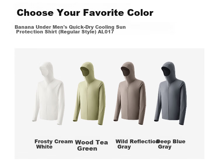 Beneunder Men's Sunscreen Jacket UV Protection Ice Silk Cooling Quick-Dry Breathable Fishing Coat AL017 Frost Milk White L 18