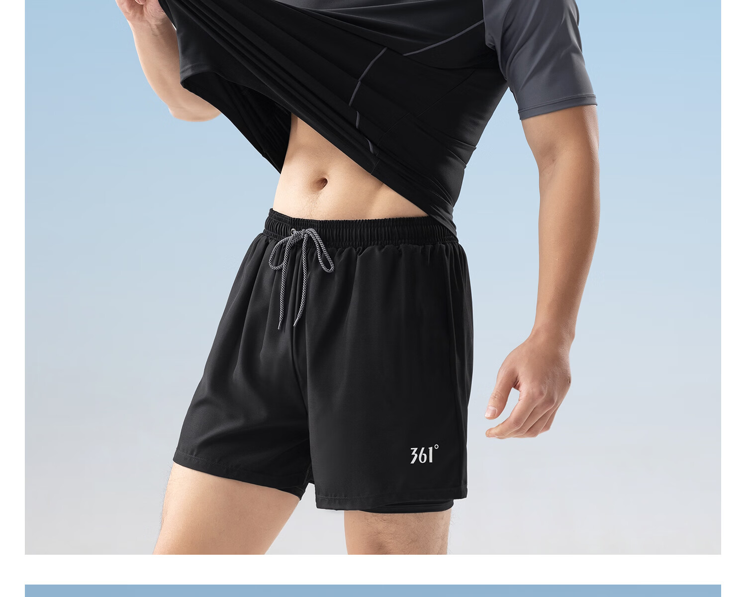 361° Men's Swimwear Set Trunks Goggles Swim Cap Square Leg Beach Shorts Vacation Hot Spring Swimming Gear 14