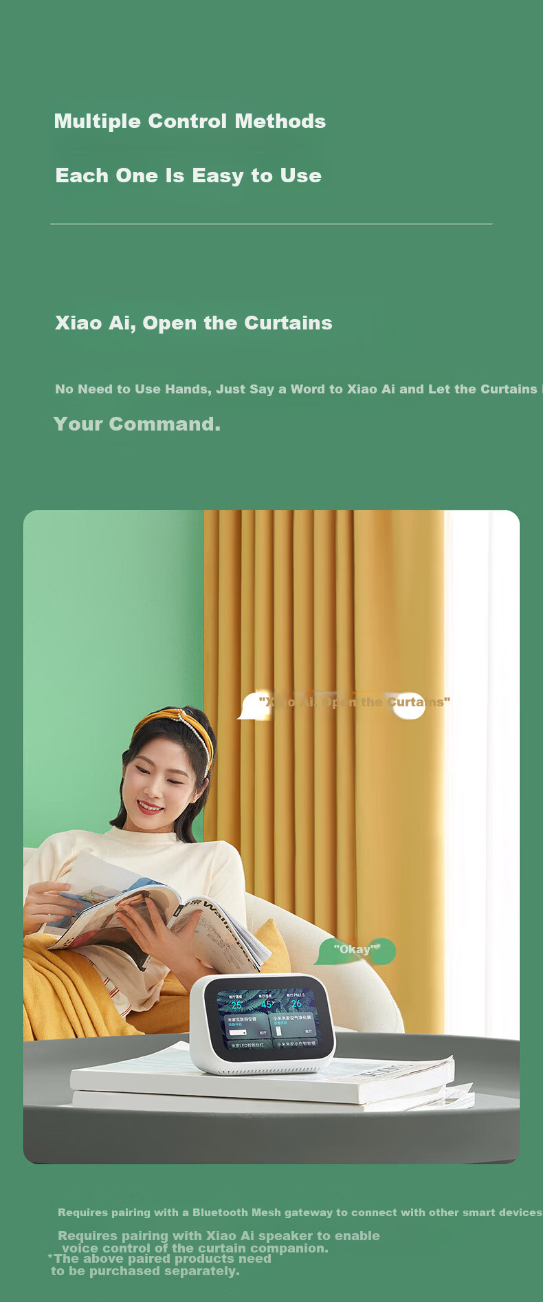 Mijia Xiaomi Mijia Curtain Companion (Roman Rod Version) Smart Electric Automatic Curtain Ready to Use 6