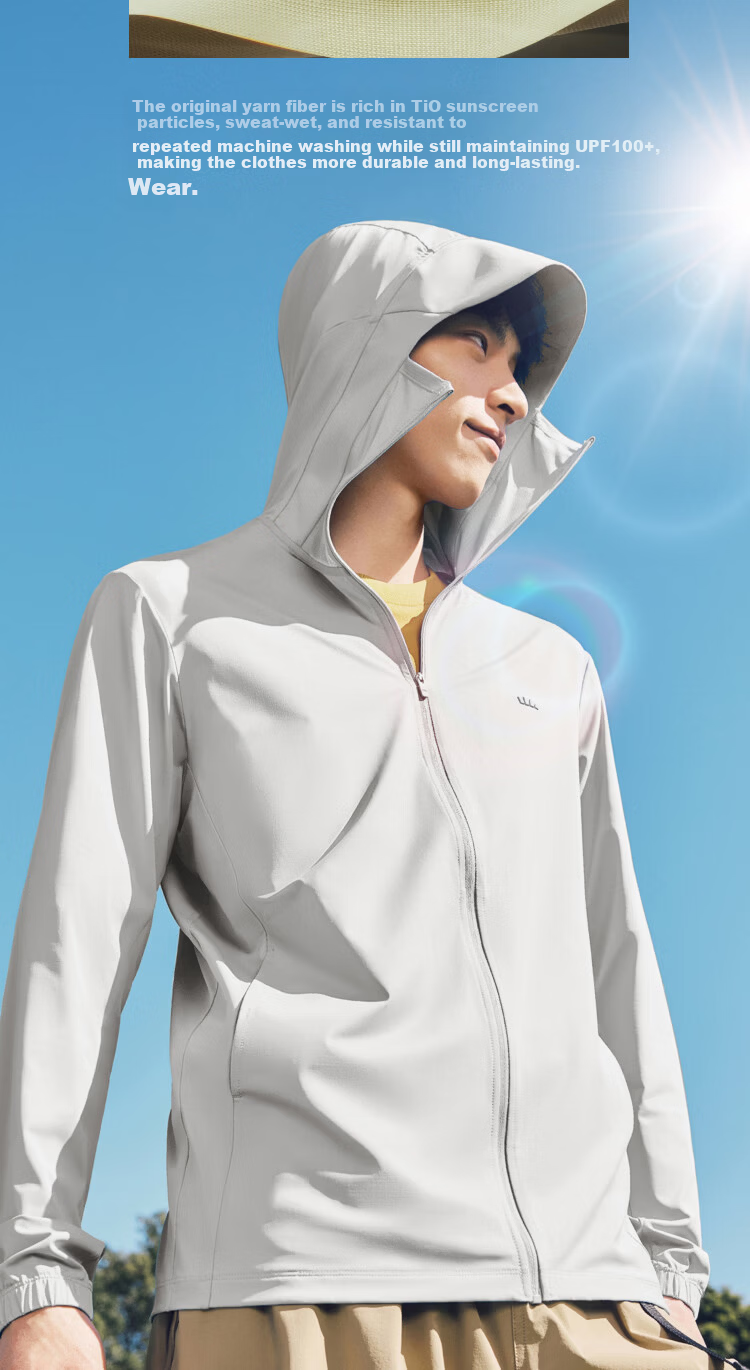 Beneunder Ice Silk Sun Protection Clothing for Men, UV-Resistant Jacket, Cool And Breathable Outdoor Fishing AL936 Twilight Black S 10