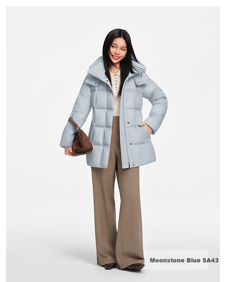 BOSIDENG Women's Thickened Goose Down Hooded Business Jacket Winter Coat New Year Red Hot Sale 23