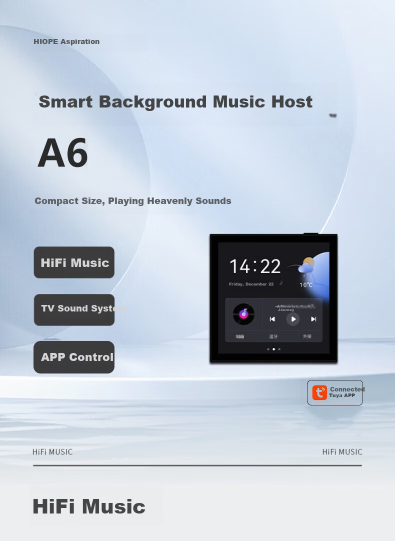 JBL CSS8006BM Ceiling Home Theater Speaker Set with Four Imported Drivers, High-End Background Music Invisible Speakers, Smart Bluetooth-Enabled Main Unit for Living Room and Commercial Use 8