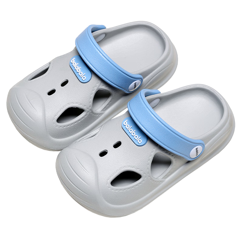 BALABALA Children's Crocs-Style Shoes, Summer Beach Sandals, Toddler Slippers for Boys And Girls Aged 3-6, Indoor Shower Sandals