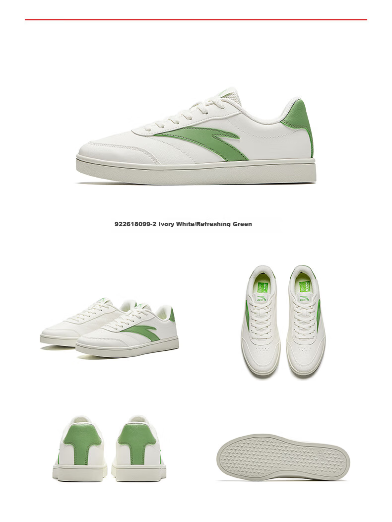 Anta Vitality Women's Skate Shoes Classic Thin Sole Low-Top Summer Breathable White Casual Shoes Mother's Day Gift 17
