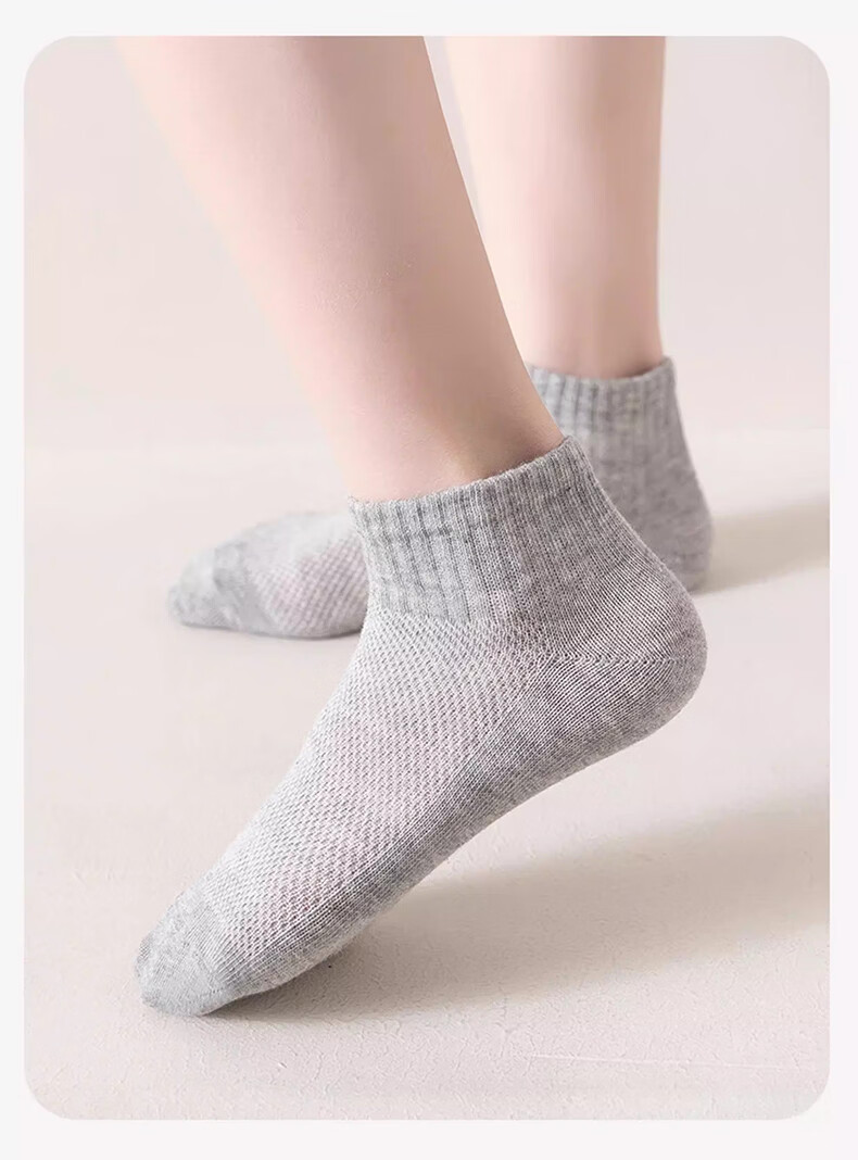Langsha Children's White Socks Boys Girls Student White Thin Cotton Mid-Calf Socks for Spring and Autumn Summer 14