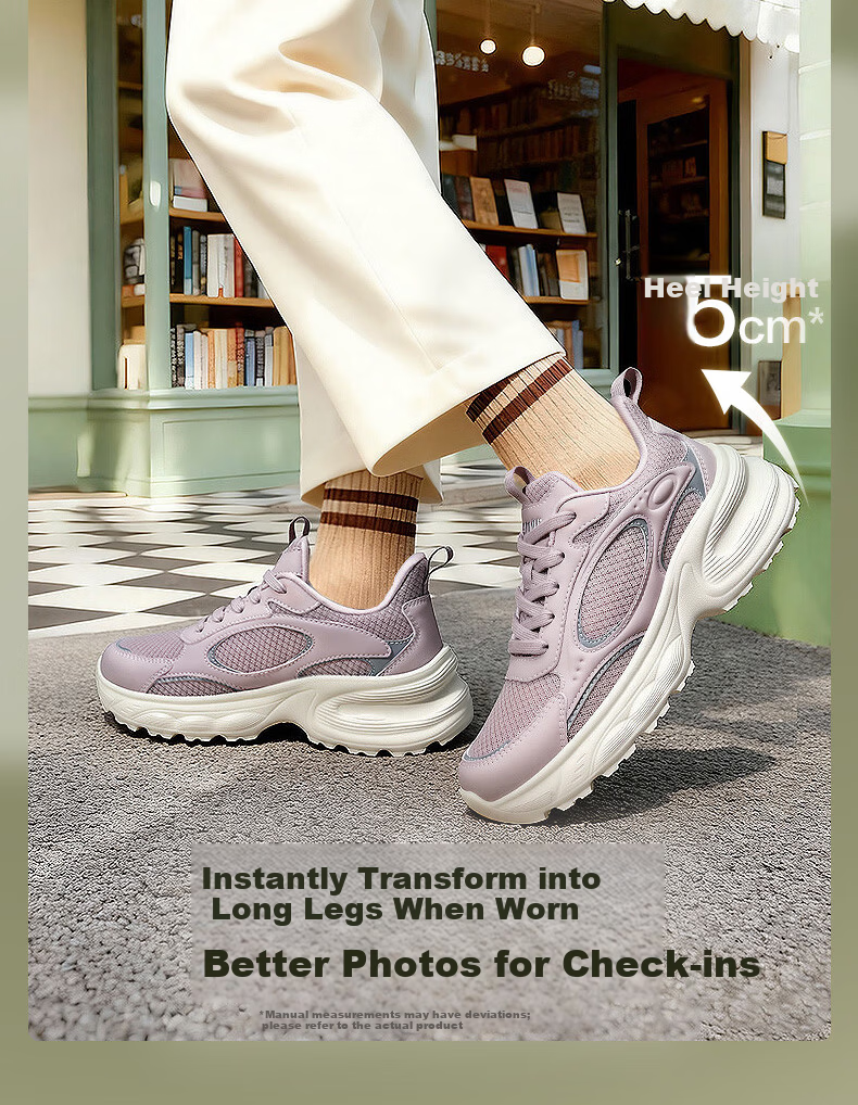 Zulijian Elderly Shoes Middle-aged and Elderly Spring Fashion Versatile Thick-soled Sports Dad Shoes 26139002T Carbon Gray Men Size 42 4