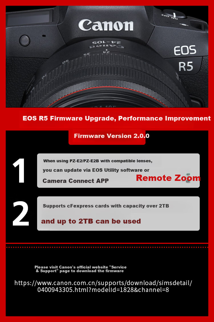 Canon R5 Mirrorless Camera, 8K Video Shooting Flagship Digital Camera, Landscape And Portrait Travel-Specific Camera, Full-Frame Mirrorless R5 Body 1