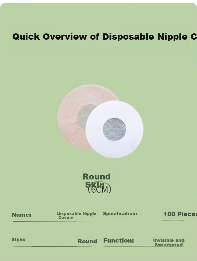 Langsha Disposable Breast Pads for Women, Summer Invisible Thin Anti-Allergy Nipple Covers, No Bra Needed, Special for Dance and Daily Use 8