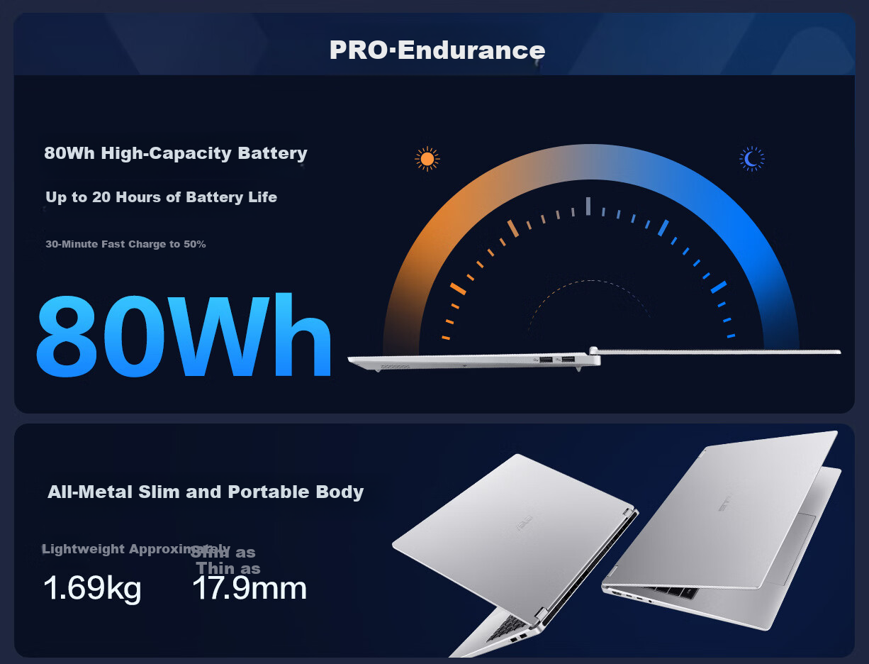 ASUS Vivobook Pro16 Core Edition 2026 15% National Subsidy 3rd Gen Ultra X7 AI Lightweight Laptop (32GB RAM 1TB SSD 1100-nit OLED) 5