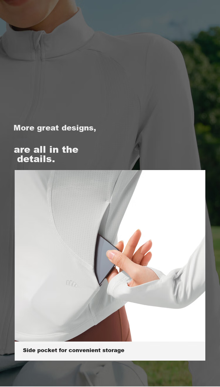 Beneunder UV Protection Jacket for Women, Short Style, Sexy Stand Collar, Slim Fit AL819 Twilight Black L 53