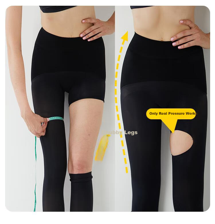 Avandi Pressure Socks 2-Pack Mild Compression Leg Shaping Calf Black Tights Spring 50g 4