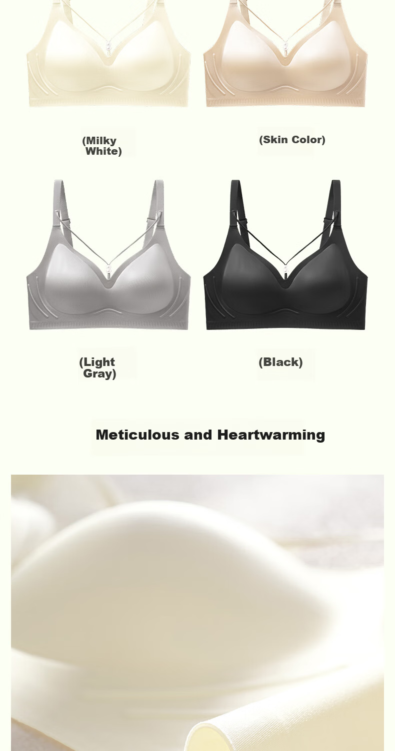 Herbal Essence Satin Lightweight Luxury Sexy Wireless Soft Support Seamless Bra Women's Spring 2026 New Arrival 13