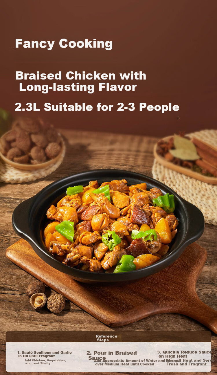 JD Jingzao Clay Pot Gas Stove Special Stew Soup Casserole Pot for Home Cooking 9