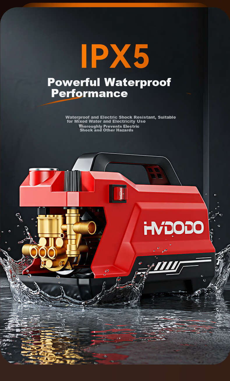 Huiduoduo High-Pressure Car Wash Gun Industrial Commercial Pure Copper Powerful Floor Cleaning Water Pressure 800 Bar 14