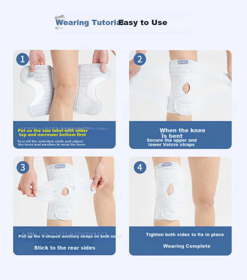 AURBOSHI Japanese Sports Knee Brace for Medical Meniscus Ligament Patella Injury, Specially Designed for Men And Women, Suitable for Running, Hiking, And Badminto 10