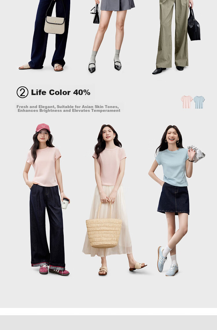 Sentubila Minimalist Commuter Short Sleeve T-Shirt Women Spring Slim Fit Knit Shirt Crop Top Dark Heather Gray XL 5
