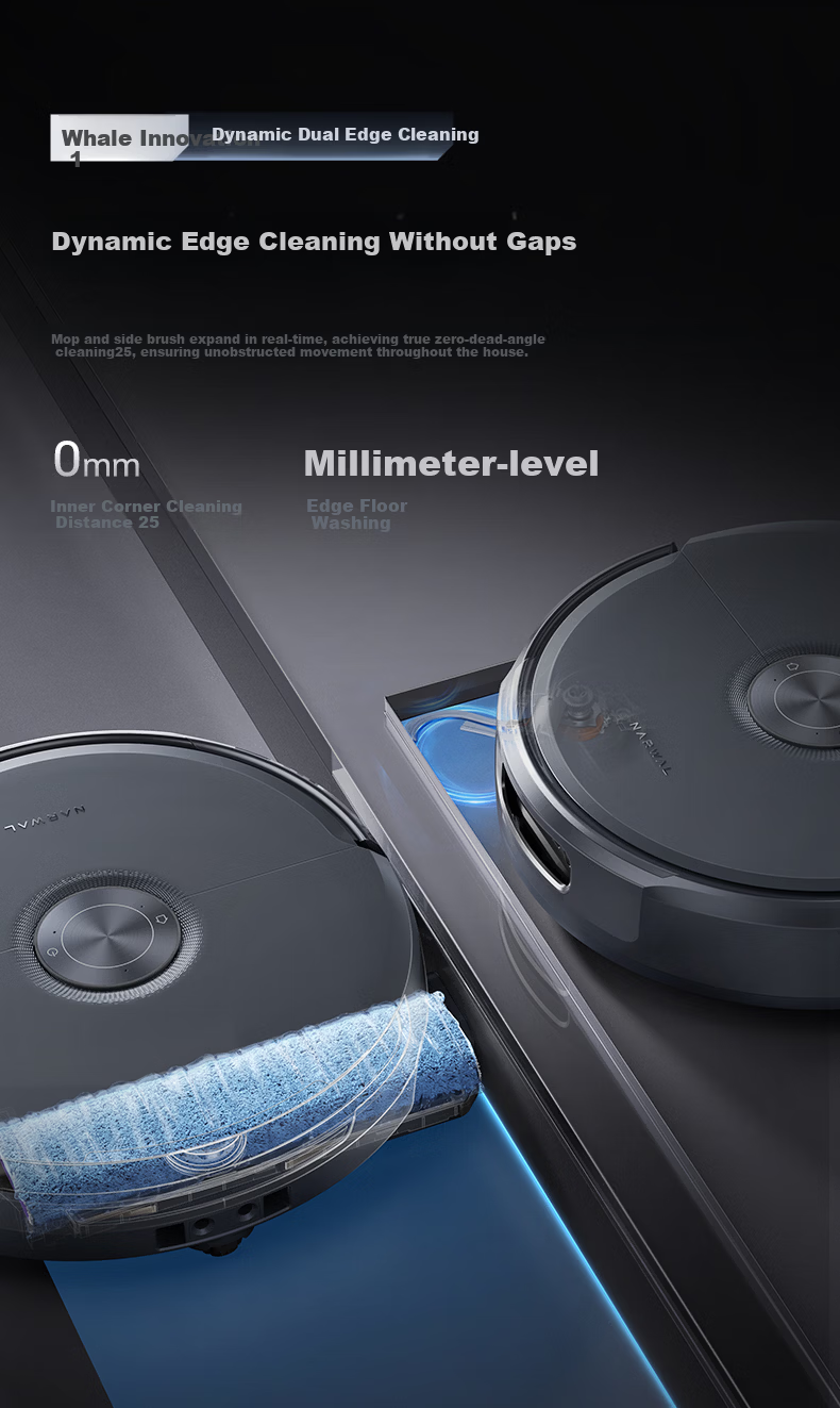 Cloud Whale【Price Protection 618】Xiaoyao 003 Robot Vacuum Cleaner 3-in-1 Sweeping and Mopping Automatic Cleaning Fully Intelligent Self-Maintenance Home Use Hot Water Track Washing and Drying Floor Cl 18