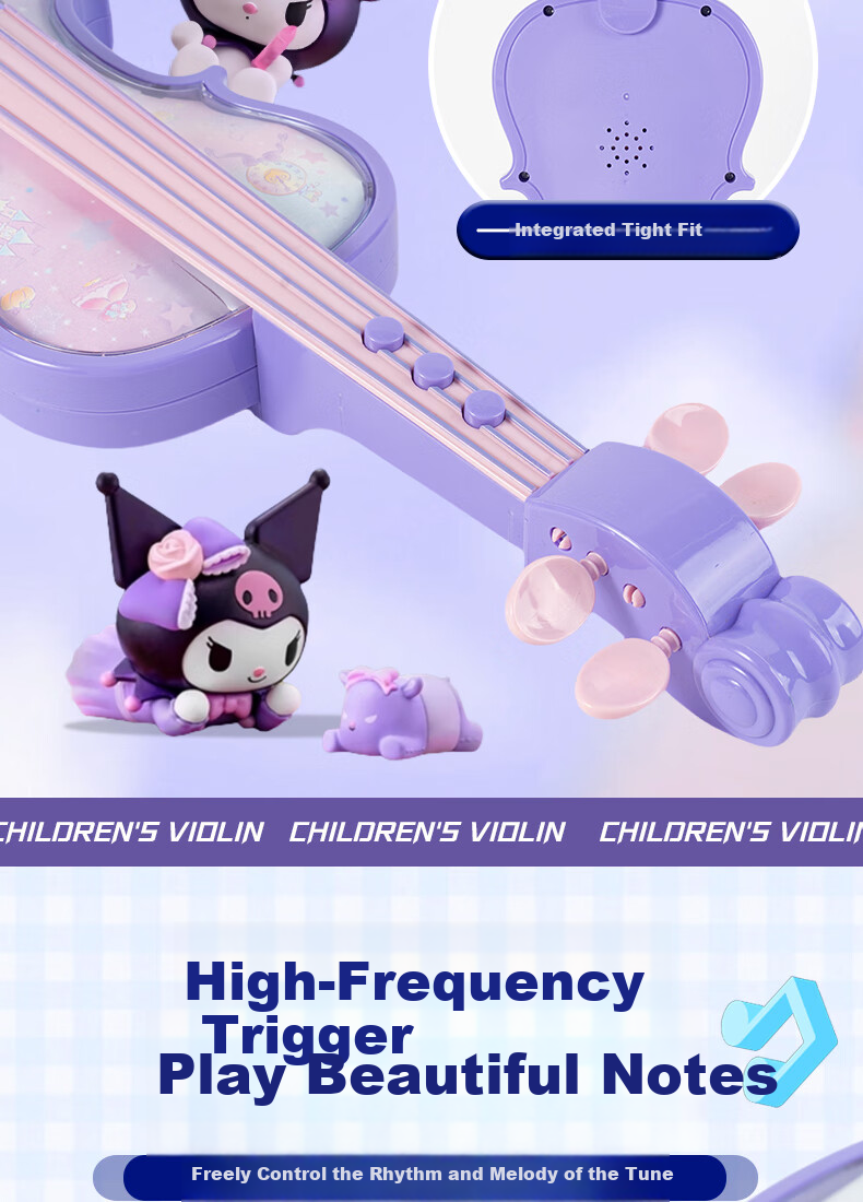 Ainze Realistic Electronic Violin Sanrio Baby Early Education Music Enlightenment Children's Musical Toy Birthday Gift 8