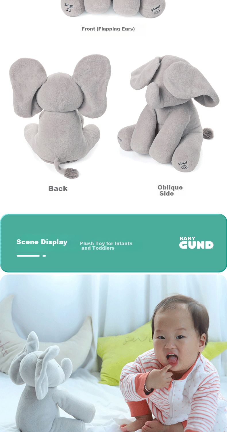 Gund, Hide-And Bear Plush Toy with Lift-Up Head, Comforting Stuffed Animal, Baby Toy for Newborns, Gift 13