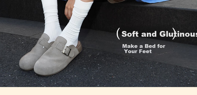 CAMEL Soft Bag 2nd Generation Full Coverage Birkenstock Comfortable Deep Mouth Shoes L25W700108 Apricot (Full Coverage Fleece Lining) Size 37 16