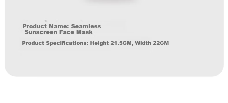 EFZ Full Face Sunscreen Mask for Women UV Protection Breathable Face Bikini Cycling Driving Ice Silk Full Face Sun Protection Mask 24
