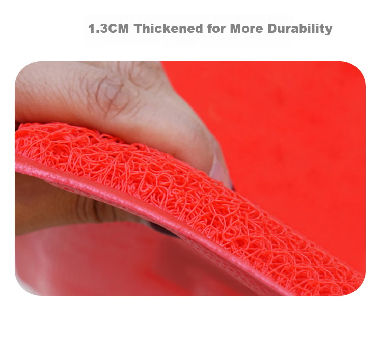 DIYIN Safe Entry And Exit Doormat, Red, 80*120cm, Entrance Door Mat, Doorway Foot Mat, Loop Pile Welcome Mat, Non-Slip Mat 12