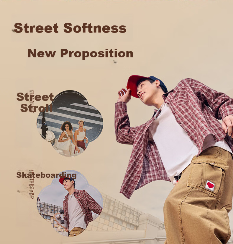 ERKE Men's Sneakers 2026 New Lightweight Thick-Soled Casual Sports Shoes | Brown Sugar Mantou 5
