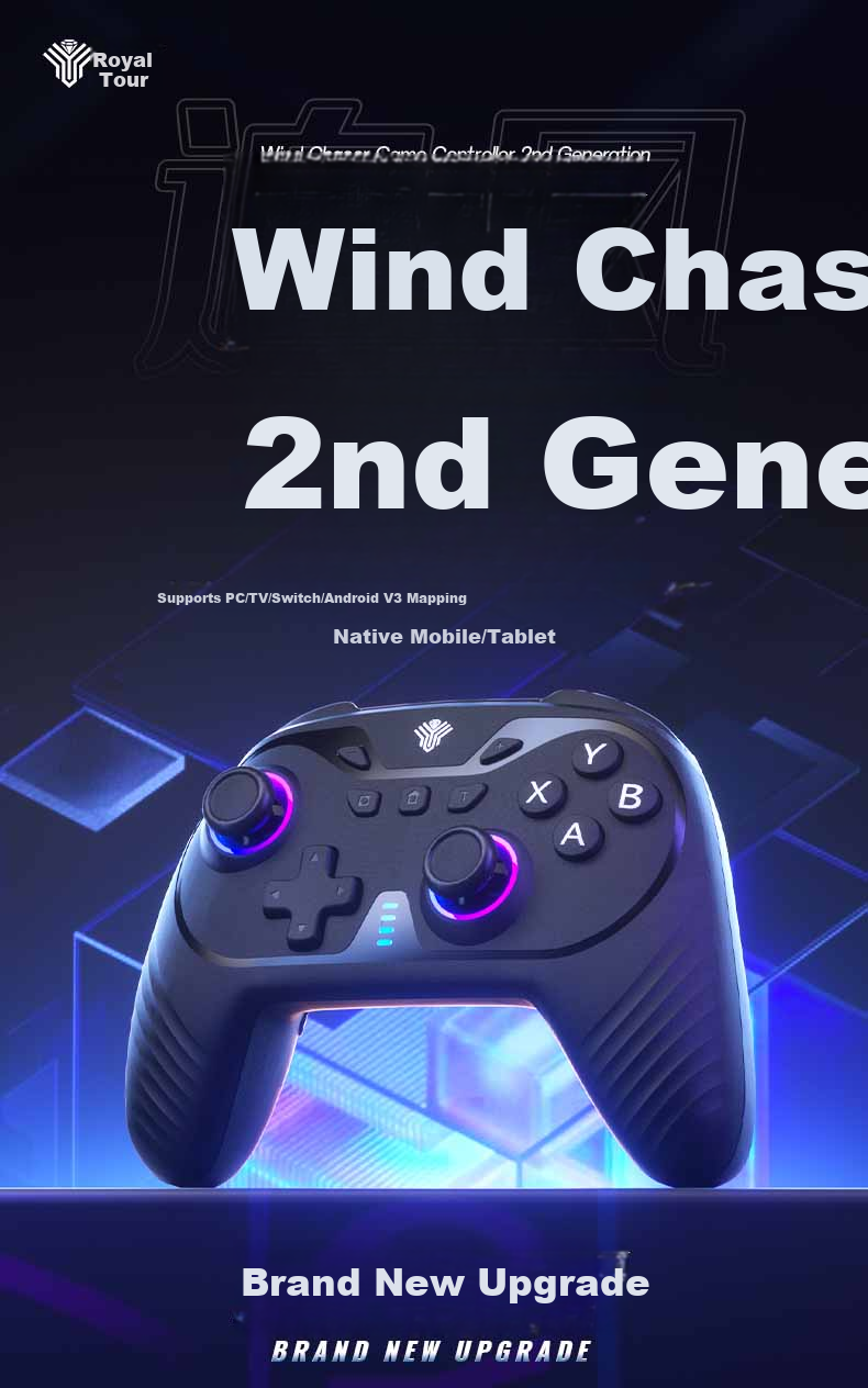 Yuyou Chasing Wind 2 Wireless Game Controller for Switch 2 PC TV Mobile Bluetooth Android Apple Steam Xbox NS Dual Shadow Wonderland Monster Hunter: Wilderness 1